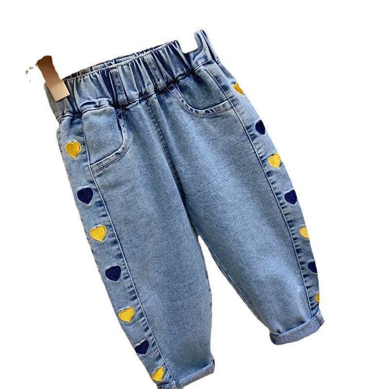 Girls Harem Jeans Children Korean Style