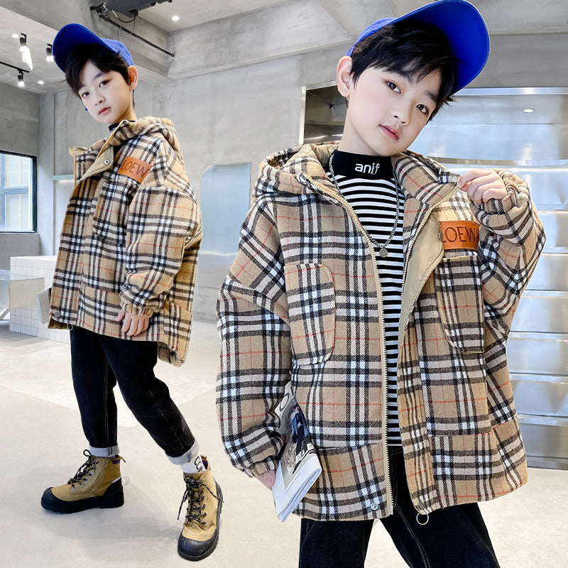 Children's Thickened Warm Tops For Older Children